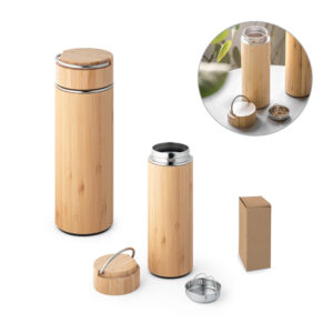 Squeeze em bambu e aço inox - squ126