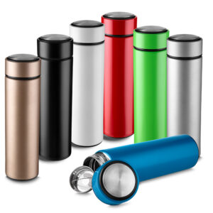 GARRAFA INOX 450ML COM INFUSOR