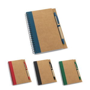 CADERNO KRAFT COM CANETA