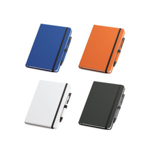 KIT CADERNO E CANETA ESFEROGRÁFICA