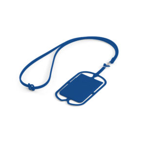 PORTA CARTÃO EM SILICONE COM CORDÃO