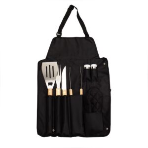 KIT CHURRASCO 6 PEÇAS COM AVENTAL