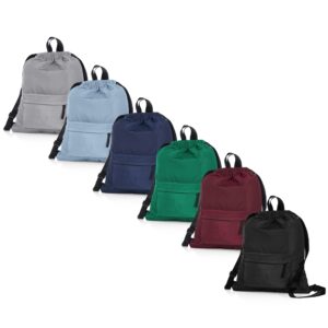 MOCHILA SACO EM POLIÉSTER E BOLSO FRONTAL