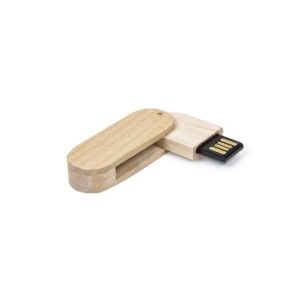 PEN DRIVE 4 GB GIRATÓRIO EM BAMBU