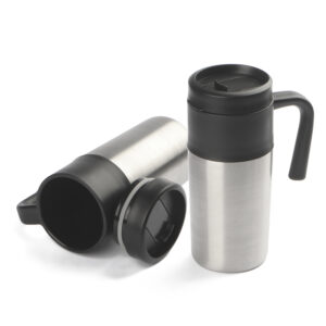 CANECA EM INOX 350 ML COM TAMPA