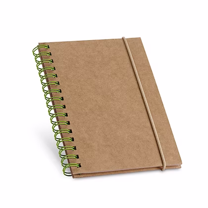 CADERNO COM FOLHAS EM PAPEL RECICLATO