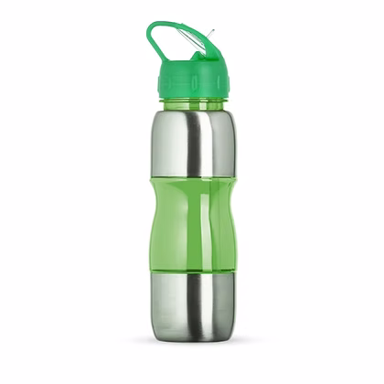 SQUEEZE DE METAL E PLÁSTICO 600 ML