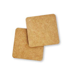 PORTA-COPO QUADRADO BOLACHA MDF CRÚ