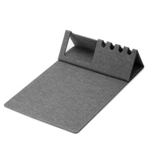 MOUSE PAD EM MATERIAL RECICLÁVEL E PORTA CANETAS