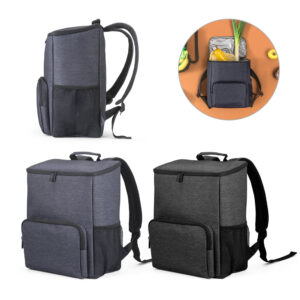 MOCHILA COM ISOLAMENTO TÉRMICO EM NYLON 2TONE COM INTERIOR FORRADO EM PEVA 14 L