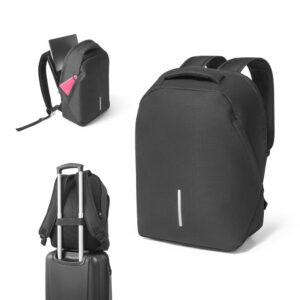 MOCHILA COM SISTEMA ANTIRROUBO PARA NOTEBOOK (15.6") EM 600D E RIPSTOP (17 L)