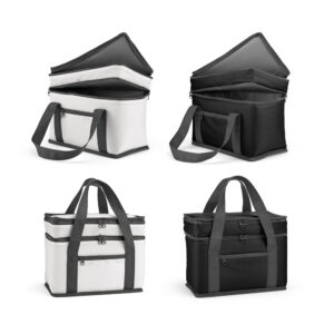 SACOLA TÉRMICA EM POLIÉSTER RECICLADO 600D COM ISOLAMENTO EM PEVA 9.5 L