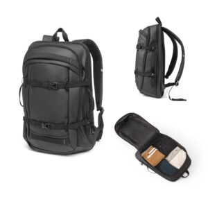 MOCHILA PARA NOTEBOOK (17.3") EM 900D POLIÉSTER RECICLADO DE ALTA DENSIDADE COM REVESTIMENTO RESISTENTE À AGUA (21 L)