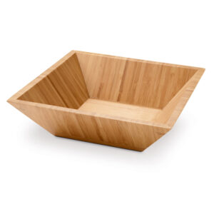 SALADEIRA EM BAMBU FORMATO QUADRADO