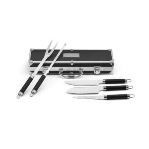 KIT CHURRASCO ESTOJO DE ALUMÍNIO 5 PEÇAS
