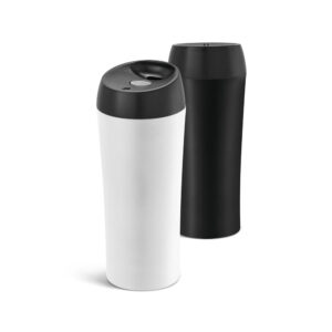 COPO PARA VIAGEM EM AÇO INOX E PP PAREDE DUPLA E TAMPA 470ML