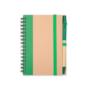 CADERNO ECOLÓGICO COM CANETA