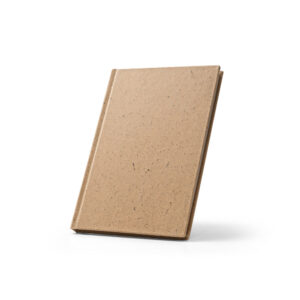 CADERNO A5 CAPA DURA EM CASCA DE COCO E ALGODÃO RECICLADO