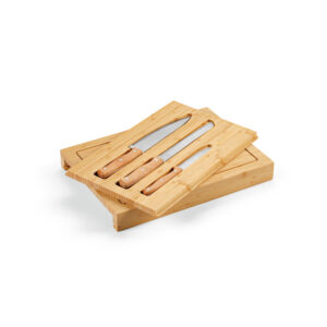 CONJUNTO DE TÁBUAS EM BAMBU COM 3 FACAS