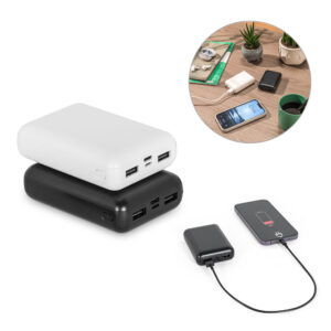 BATERIA PORTÁTIL EM ABS 100% RECICLADO (10.000 MAH)