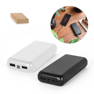 BATERIA PORTÁTIL EM ABS 100% RECICLADO (20.000 MAH)