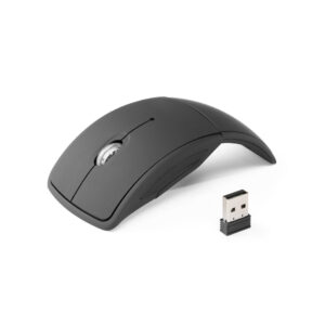 MOUSE WIRELESS DOBRÁVEL 2.4G EM ABS COM ACABAMENTO EMBORRACHADO
