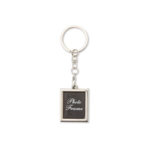 CHAVEIRO PORTA-FOTO EM INOX RETANGULAR