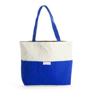SACOLA EM LONA COM BOLSO FRONTAL