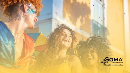 Brindes para a sua marca cair na folia